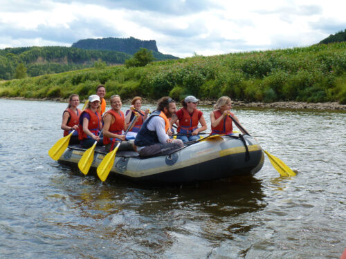 Paddeln auf der Elbe mit Kanu Aktiv Tours, Konstanze Sturm